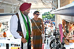 H.E. & First lady inspecting the Mobile Science Laboratory (donated by IOC on the initiation of former MP Tapir Gao) : 11/09/2009 