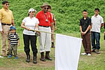 First lady and President Muskan, Ms Anupama Singh flags off expedition at Banderdewa, as H.E the Governor looks on