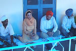 First couple in the Guru ka langar organised by Naharlagun Gurudwara Singh Sabha Prabandhak Committee at Naharlagun Gurudwara