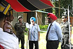H.E. intearcting with personnel of 26 Maratha Light Infantry at Chowkham: 04/09/2009 