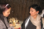 H.E. Governor and State First lady interacting with Principals and teachers from various schools of Itanagar and Naharlagun at Raj Bhawan, Itanagar to evolve various modalities for generating awareness on sanitation and area beautification: 09/01/2010