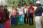 H.E. Governor exhorting a group of farmers, youths, Panchayat members and Gaon Burahs from Pome-Jote area to go for Organic farming at Raj Bhawan, Itanagar : 23/12/2009