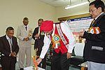 H.E. Governor formally inaugurating a seminar on empowerment of people at NERIST, Nirjuli by lighting the lamp : 19/12/2009