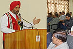 H.E. Governor addressing a seminar &lsquo;A long way to go for empowering the people of Arunachal Pradesh, economically for its sustained growth&rsquo; at NERIST, Nirjuli : 19/12/2009
