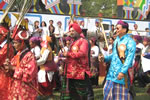 H.E. Governor and State First lady interacting with Principals and teachers from various schools of Itanagar and Naharlagun at Raj Bhawan, Itanagar to evolve various modalities for generating awareness on sanitation and area beautification: 09/01/2010