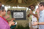 Governor Gen JJ Singh laying the foundation stone the Adventure Tourism Camping destination site at Jote, around 40 kms from Itanagar : 06/08/2010