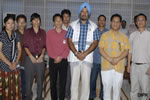 State Governor Gen JJ Singh with members of North East Development Welfare Society led by Tony Koyu at Raj Bhavan, Itanagar.:11/08/2010