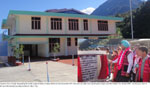 Governor Gen JJ Singh inaugurating the Samdi Lodge at Hawai, in Anjaw district on 22nd December 2010. Also seen are State First Lady Anupama Singh, local MLA Kalikho Pul, minister RWD, Tax & Excise, Govt. of AP and Parliamentary Secretary Karikho Kri, MLA, Tezu