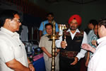Governor lighting the inaugural lamp at the inaugural function of NIT, Arunachal Pradesh at Yupia