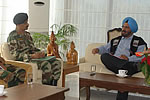 H.E. Governor with Maj Gen SS Dasaka of Eastern Command, Kolkata along with Brig BK Pandey and Brig Jarken Gamlin at Raj Bhavan : 24/11/2010