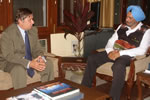 Consul General of France, Kolkata, Jean Louis Rysto discussing on proposed French initiatives in Arunachal Pradesh with the Governor: 21/09/2010