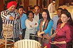 H.E. Governor and First lady with Poma Village Welfare society members at Rajbhawan : 21/04/2010