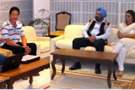 Governor and the State First Lady with Executive Director of RIWATCH Vijay Swami, senior Achitect Techi Gubin and architect Rochen Ruyi at Raj Bhavan: 28/10/2010