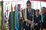H.E. Governor with Dr. Farooq Abdullah, Union Minister for New and Renewable Energy visiting stalls put up during Festival of Arunachal at IG Park, Itanagar: 20/02/2010 