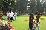 Visitors touring the Raj Bhawan campus : 18/02/2010 
