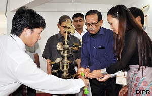 The Governor of Arunachal Pradesh Shri JP Rajkhowa lighting the inaugural lamp of the two-day National Seminar on �Issues, Challenges and Development of North East India with special reference to Arunachal Pradesh� at Rajiv Gandhi University (RGU), Rono Hills, Doimukh on 11th September 2015.