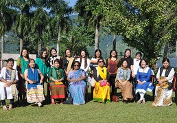 The First Lady of the State Smti Rita Rajkhowa, Chairperson, Muskan Welfare Society with the members of MWS during the Children�s Day celebration at Raj Bhavan, Itanagar on 14th November 2015