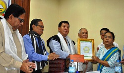 �Luminous Lummer Dai Literary Award�, which was to be presented by him, was presented by Smt Nani Dai, wife of Late Lummer Dai to Shri Kaling Borang, a multi-lingual writer-poet at Itanagar on 1st June 2016.