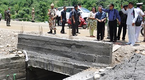 The Governor of Arunachal Pradesh Shri JP Rajkhowa made a field visit to the perennial bottleneck points in various routes of the State Capital and interacted with the Chief Engineers on the sites on 11th June�2016.