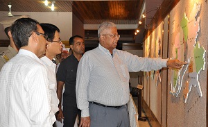 The Governor of Arunachal Pradesh Shri Tathagata Roy in the Jawaharlal Nehru State Museum, Itanagar on 10th July�2016.