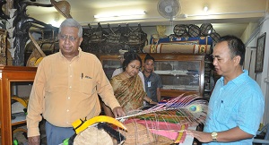 The Governor of Arunachal Pradesh Shri Tathagata Roy, accompanied by the First Lady of the State Smt Anuradha Roy visited the visited the State Emporium, Itanagar on 11th July 2016.