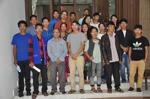 Puriok Team with Raj Bhavan Officers at Raj Bhavan on June 6th �2017
