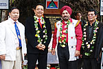 Foundation stone laid by H.E. Governor for road from Tajina bridge point to Kaji village in presence of Hon'ble Ministers