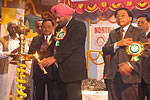 Lighting the inaugural lamp symbolising the start of silver jubilee celebration of NERIST