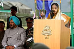 President of India and Governor in Kibithu with Defence Personnels