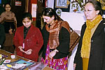 State First Lady Anupama Singh accompanied by Jarjum Ete, former chairperson of State Women Commission at Bal Bhavan, New Delhi