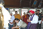 Governor and the State First Lady offering prayers at Theravada Budhist temple, Itanagar during Buddha Jayanti