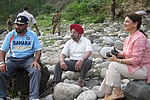 Governor and the State First Lady at Pare Hydro Electric Hydel Project