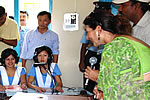 First Lady of the State, interacting with the students of Donyi Polo Mission School