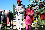 Dr. Hamid Ansari,Vice President of India planting tree at Raj Bhavan
