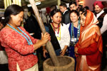 President of India with the Govenor at Arun Self Help Mela, Itanagar