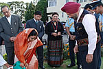 President planting a sapling in the lawn of Raj Bhawan, Itanagar