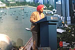 Governor addressing the world leaders during 2nd International Water Week(IWW) organised by PUB, Govt of Singapore
