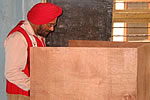 Governor Gen J.J. Singh casting his vote in the Parliamentary election at Govt. Middle School, P-Sector, Itanagar